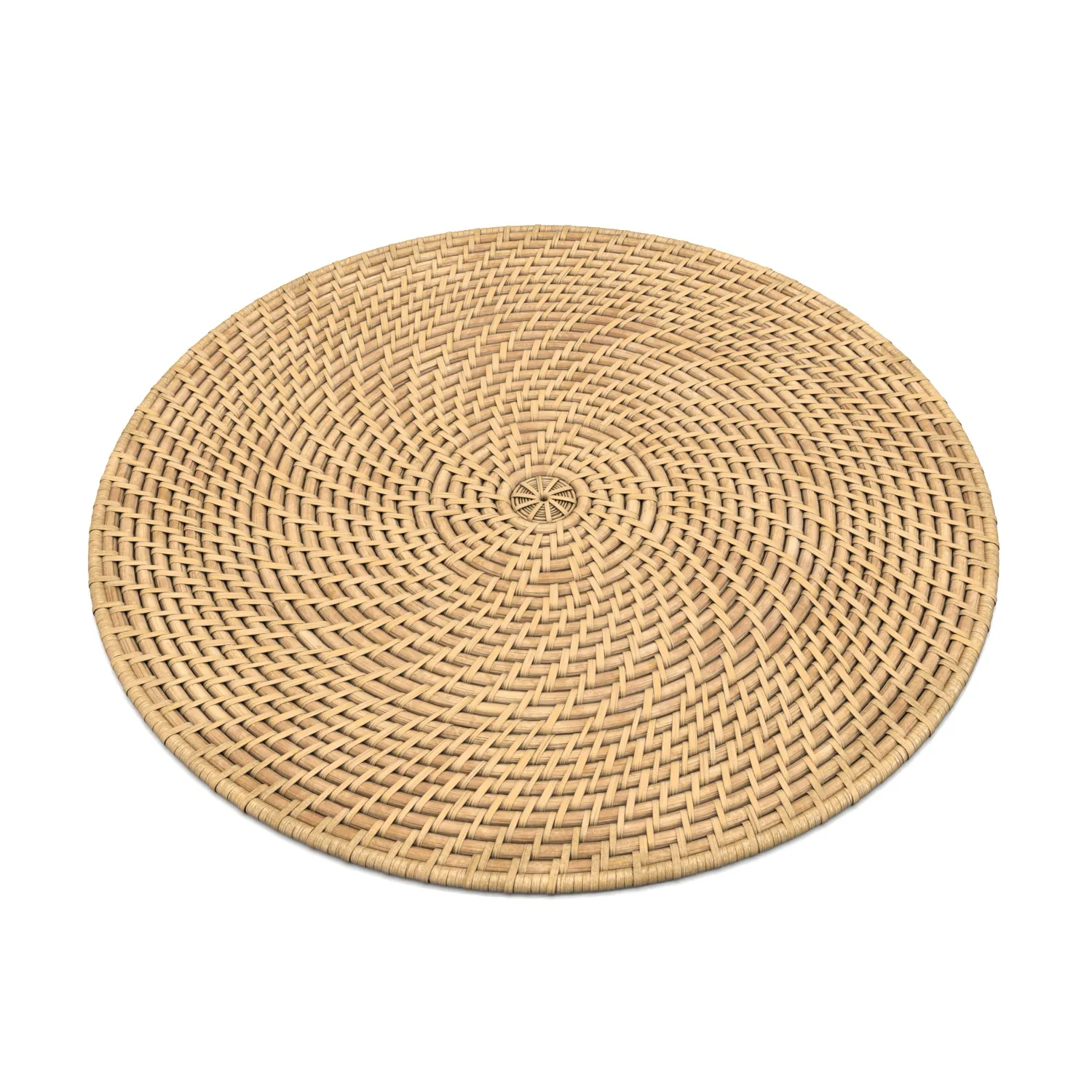 Artesia Natural Woven Rattan Round PBR 3D Model_04